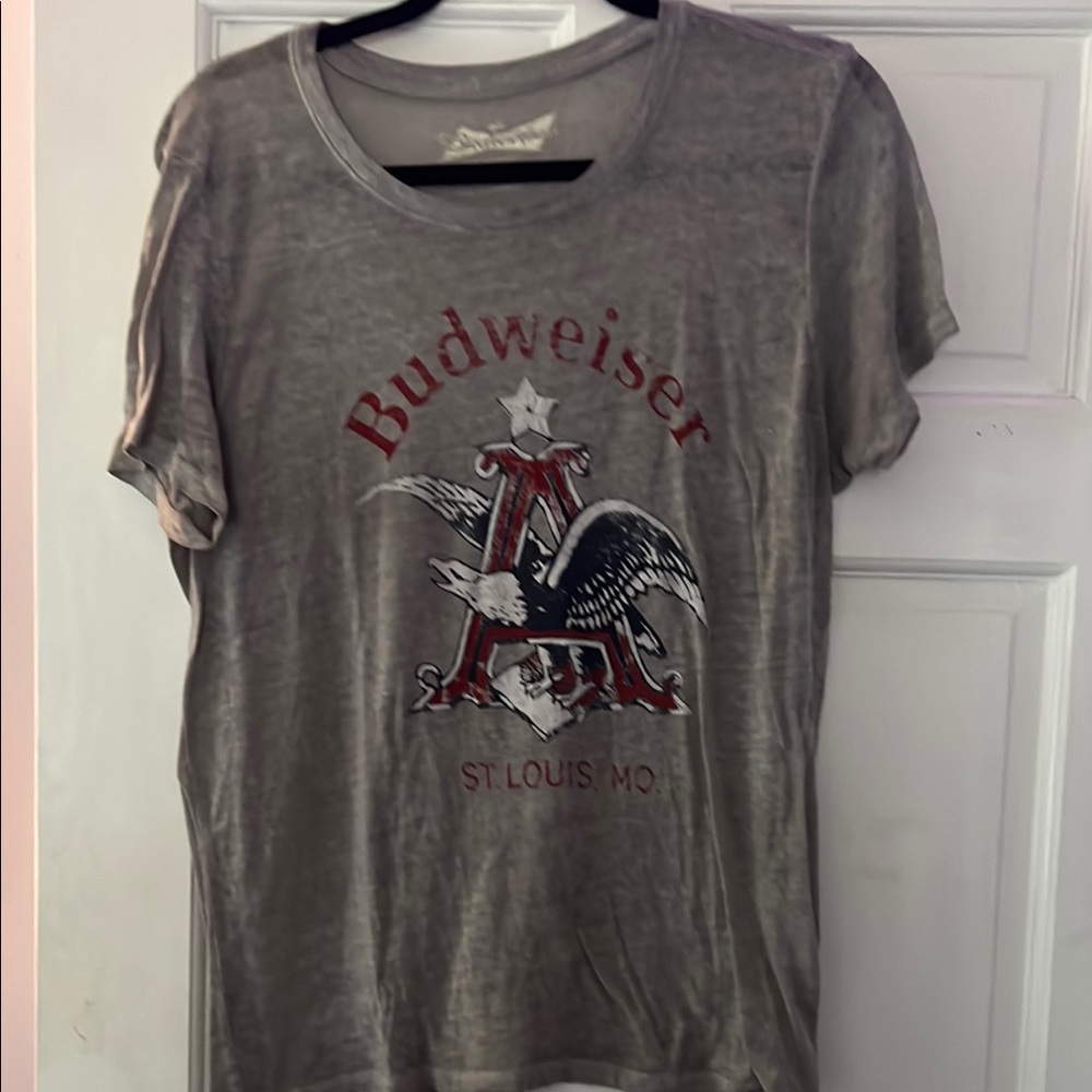 Budweiser Gray Graphic T-Shirt